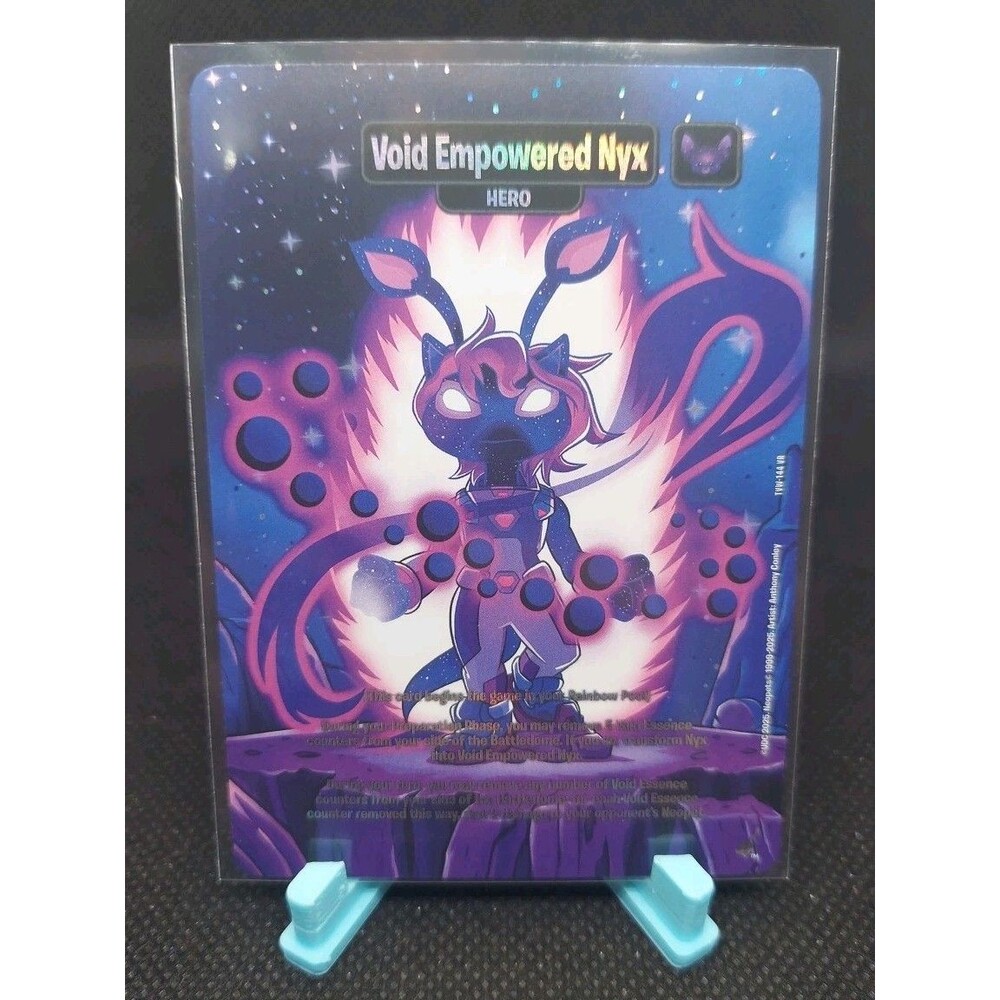 Neopets Battledome TCG The Void Within Void Empowered Nyx Void Rare 144